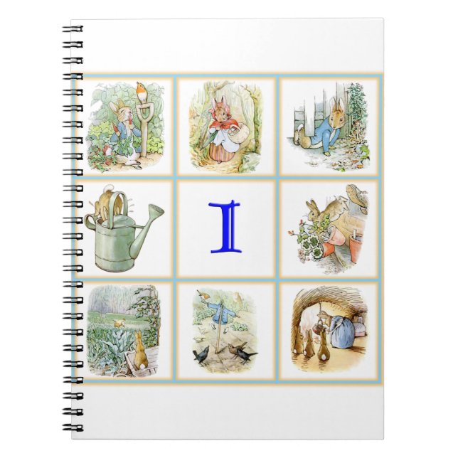 PETER RABBIT images personalized with the letter H Notebook (Front)