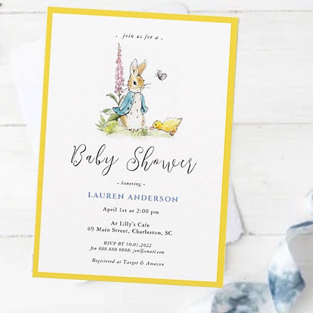 Peter Rabbit  in the Garden Baby Shower  Invitation (Creator Uploaded)