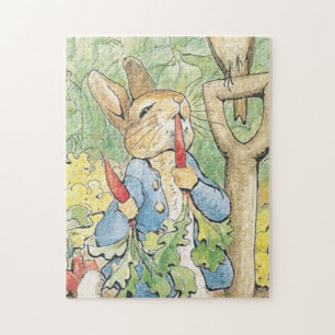 Peter Rabbit In The Garden - Beatrix Potter Jigsaw Puzzle