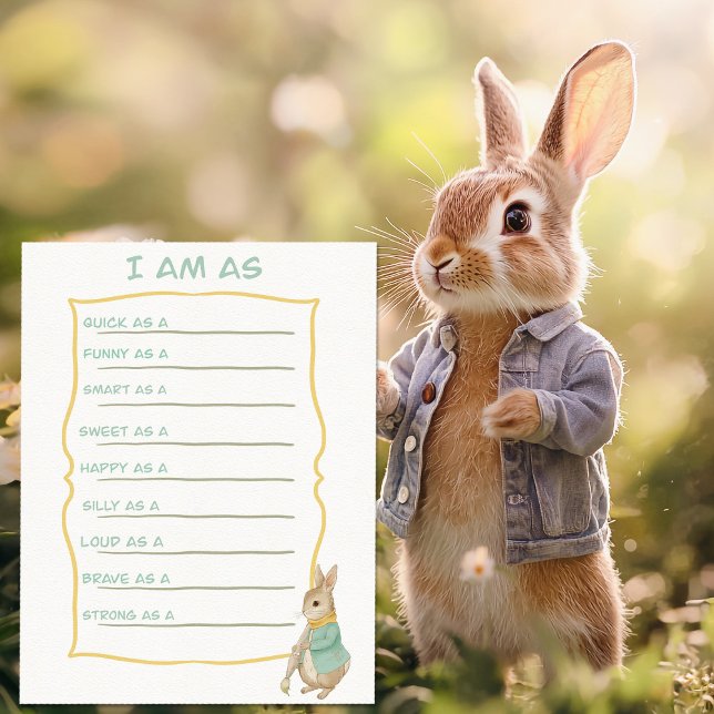 Peter Rabbit Kids Birthday&Game Postcard (Creator Uploaded)