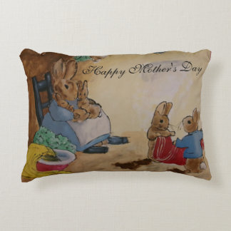 Peter Rabbit Mother's Day Pillow