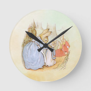 Peter Rabbit (mum) Round Clock