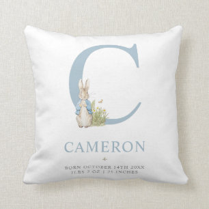 Peter Rabbit   Personalised Letter C Cushion