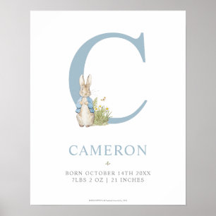 Peter Rabbit   Personalised Letter C Poster