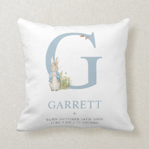 Peter Rabbit   Personalised Letter G Cushion