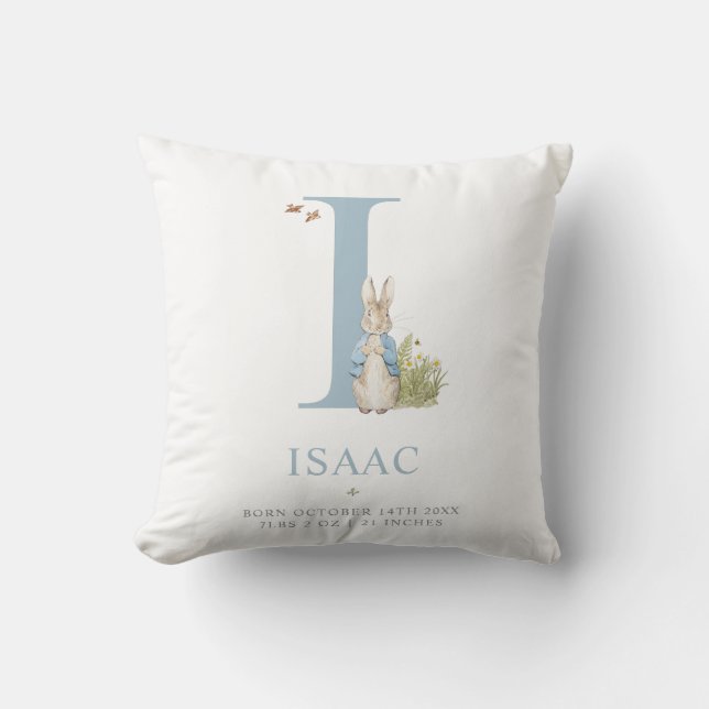 Peter Rabbit | Personalised Letter I Cushion (Front)