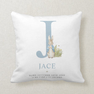 Peter Rabbit   Personalised Letter J Cushion