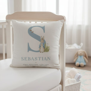 Peter Rabbit   Personalised Letter S Cushion