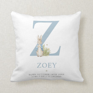 Peter Rabbit   Personalised Letter Z Cushion