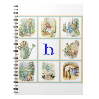 PETER RABBIT personalized with letter H Notebook