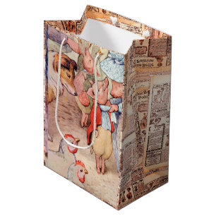 Peter Rabbit (piglets) Tissue Paper Medium Gift Bag