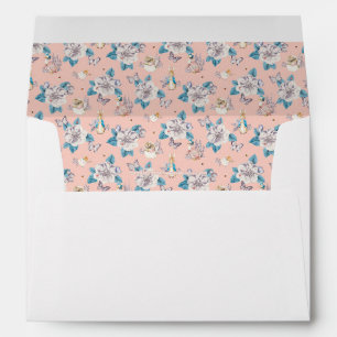 Peter Rabbit Pink Floral Garden Pattern Envelope