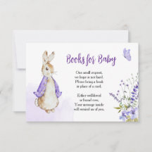 Peter Rabbit Purple Books For Baby card