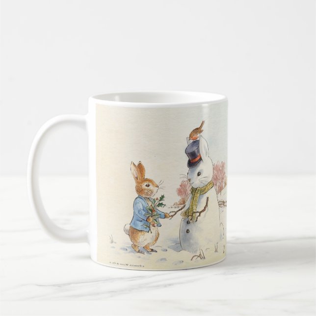 Peter Rabbit (snowman)   Coffee Mug (Left)
