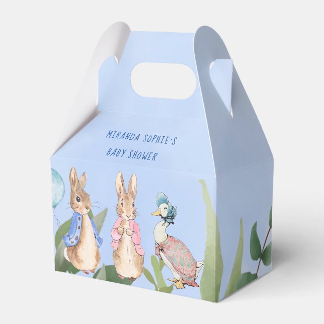 Peter Rabbit Storybook Characters Baby Shower  Favour Box (Front Side)