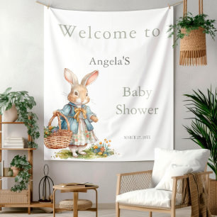 Peter Rabbit Sweet Bunny Girl Baby Shower Tapestry