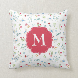 Peter Rabbit Watercolor Forest Pattern Cushion