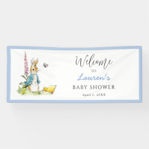 Peter Rabbit Welcome sign Boy Baby Shower 