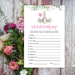 Peter Rabbit What Did Daddy Say Game