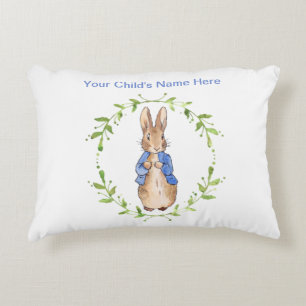 Peter Rabbit with Child's Name Personalisation   Decorative Cushion