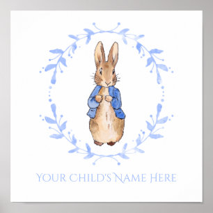 Peter Rabbit with Child's Name Personalisation   Poster