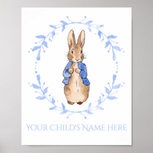 Peter Rabbit with Child's Name Personalization    Poster