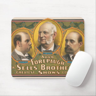 Peter Sells, Adam Forepaugh, And Lewis Sells Mouse Mat