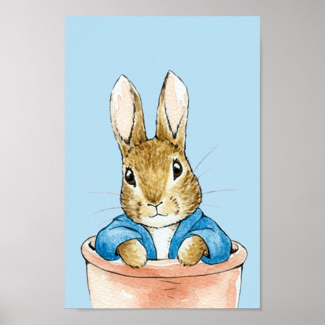 Peter Sitting in Plant Pot Poster (Front)