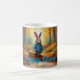 Peter the Easter Bunny with Easter Egg Basket Coffee Mug
