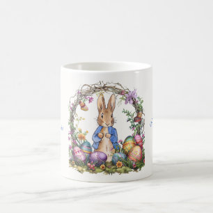 Peter the Easter Rabbit Easter Eggs  Coffee Mug