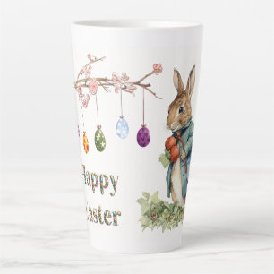 Peter the Easter Rabbit Easter Eggs Happy Easter Latte Mug
