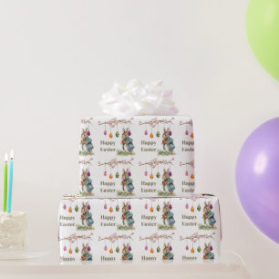 Peter the Easter Rabbit Easter Eggs Happy Easter Wrapping Paper