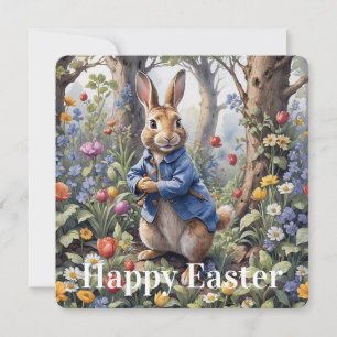 Peter the Easter Rabbit Happy Easter Holiday Card