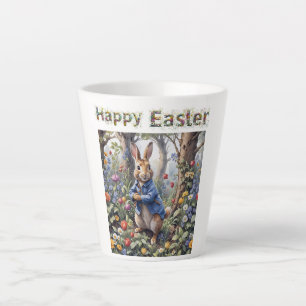 Peter the Easter Rabbit Happy Easter Latte Mug