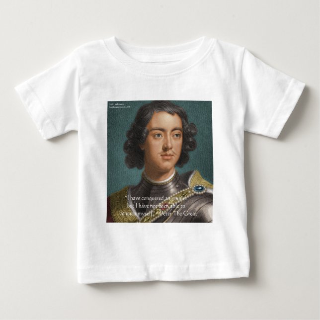 Peter The Great "Conquer Myself" Quote Gifts & Tee (Front)