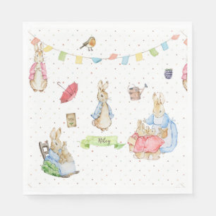 Peter the Rabbit and Family Napkin