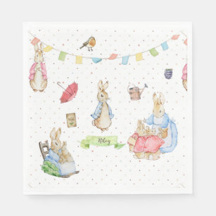Peter the Rabbit and Family Napkin