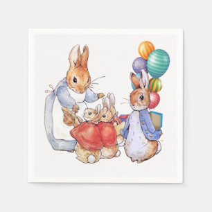 Peter the rabbit and Josephine bunny  Napkin