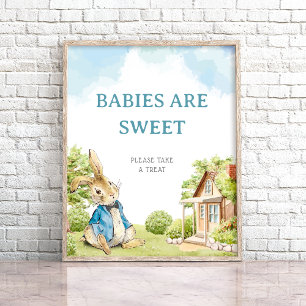 Peter The Rabbit Babies Are Sweet Take Are Treat Poster