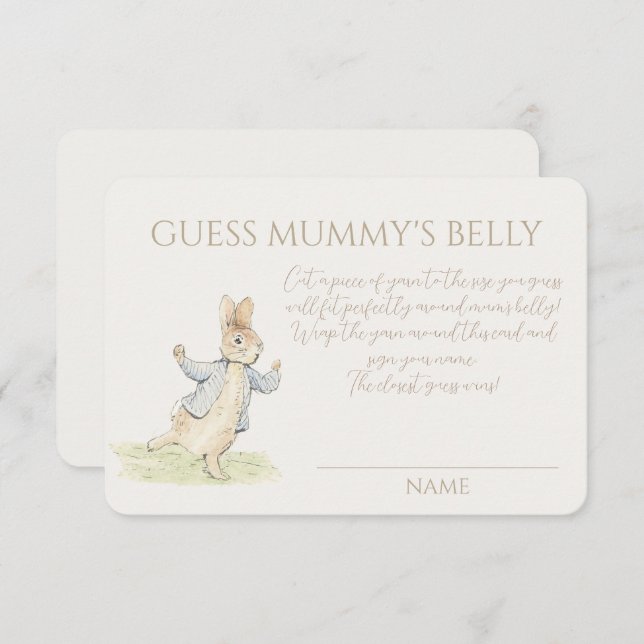 Peter the Rabbit Baby Guess Mummy's Belly Game (Front/Back)