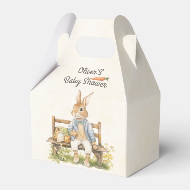 Peter The Rabbit - Baby Shower - Vintage Favour Box (Front Side)