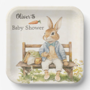 Peter The Rabbit - Baby Shower - Vintage Paper Plate