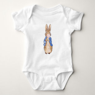 Peter the Rabbit Blowing Pink Gum Baby Bodysuit