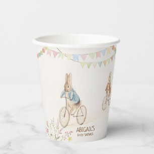 Peter the Rabbit Bunny Gender Neutral Baby Shower Paper Cups