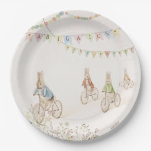 Peter the Rabbit Bunny Gender Neutral Baby Shower Paper Plate