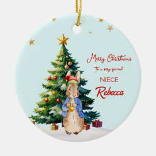 Peter the Rabbit Christmas tree Ceramic Tree Decoration