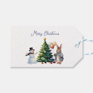 Peter the Rabbit Christmas tree Gift Tags