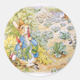 Peter the Rabbit Classic Round Sticker