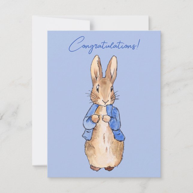 Peter the rabbit Congratulations greeting (Front)