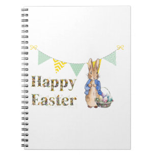 Peter the Rabbit Easter Eggs Happy Easter Notebook